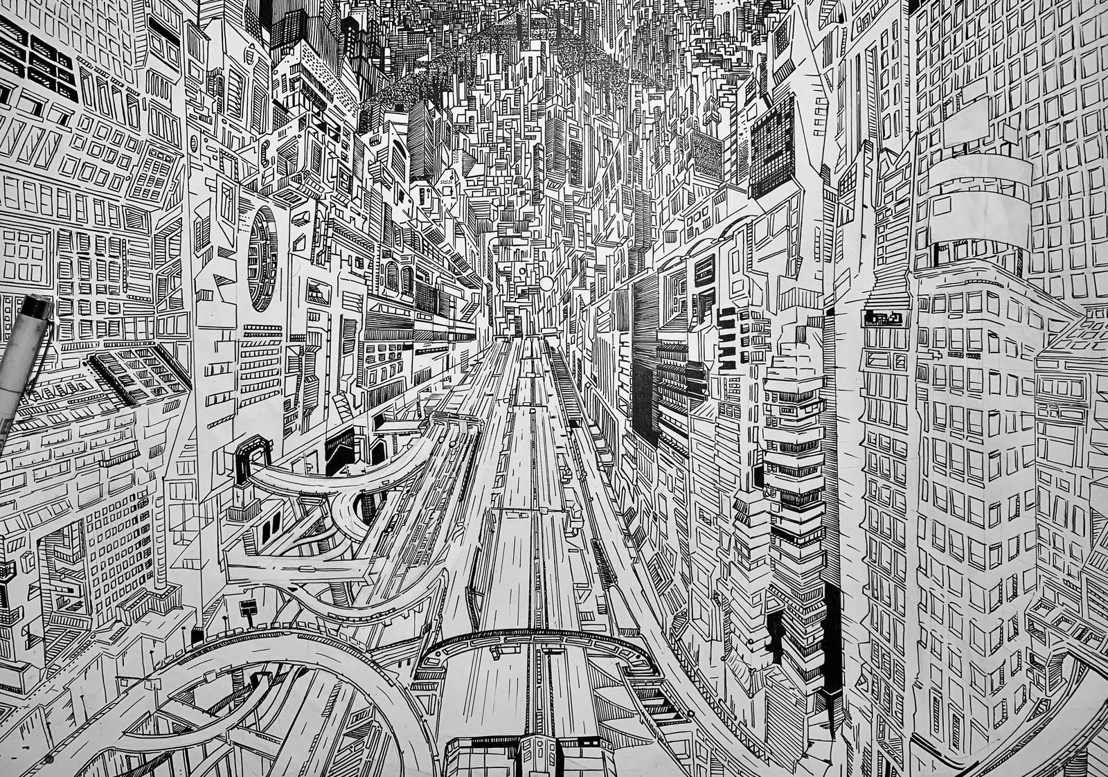 Virtual city landscape — image